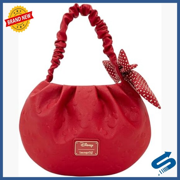 Polyurethane Handbag with 3D Bow Embossed Disney Design Top Handle